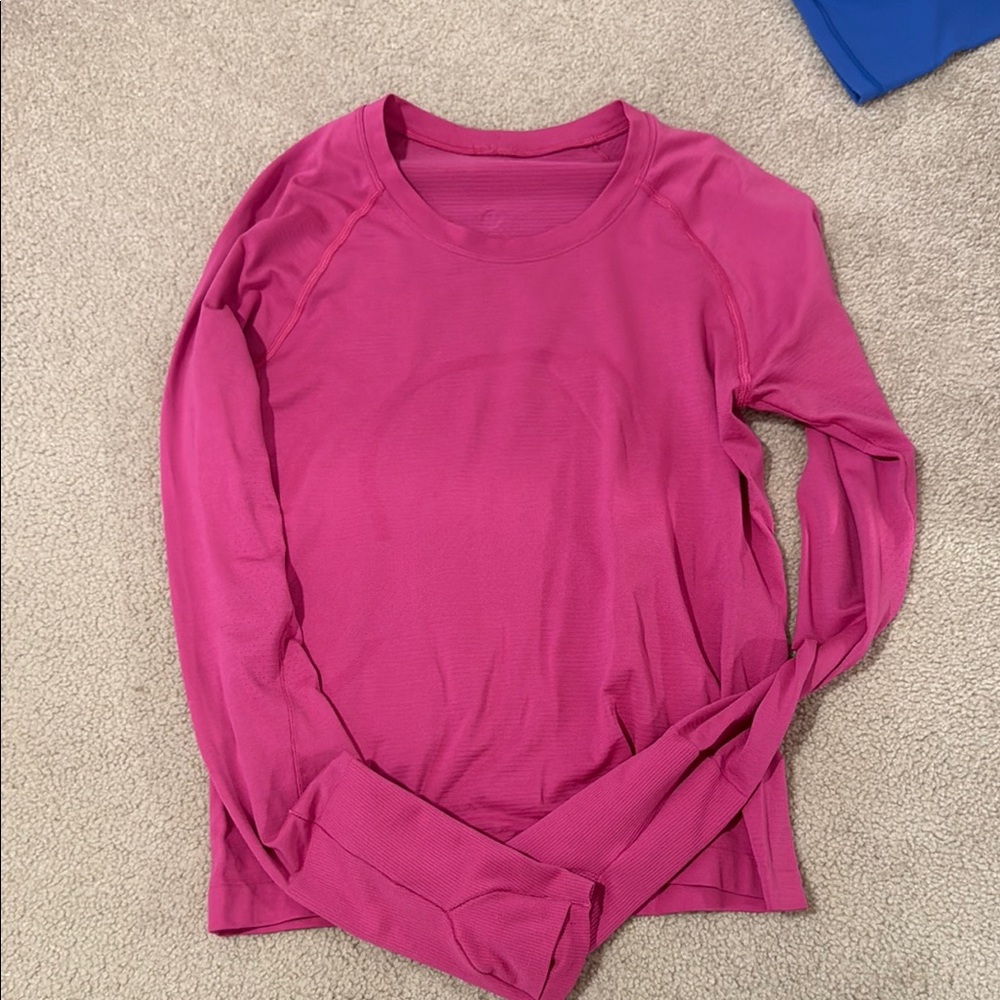 Lululemon Pink Long Sleeve Swiftly